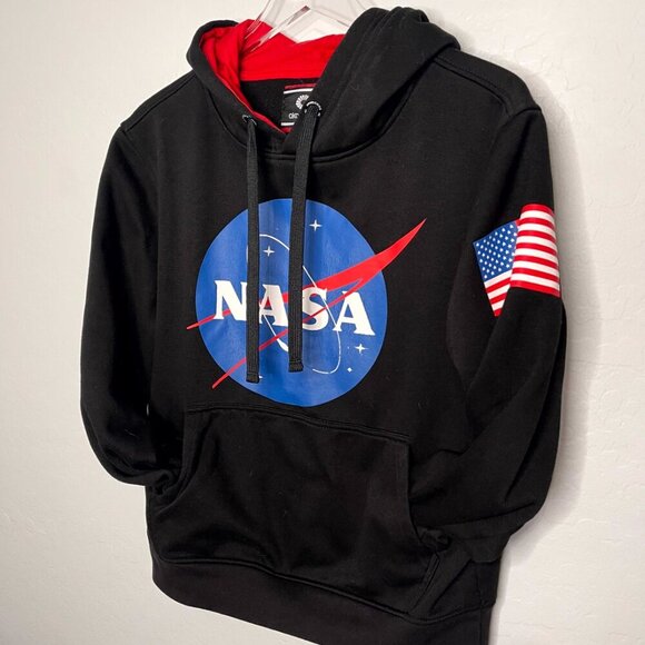 NASA Black Hooded Sweatshirt Small - Picture 2 of 5